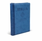 Biblia pierwszego Kościoła niebieska z paginatorami i suwakiem